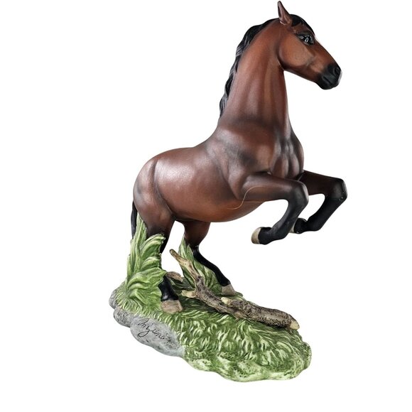 Porcelain Horse Figurine "The Champion" Masterpiece Edition By Homco 1997 - Picture 4 of 8